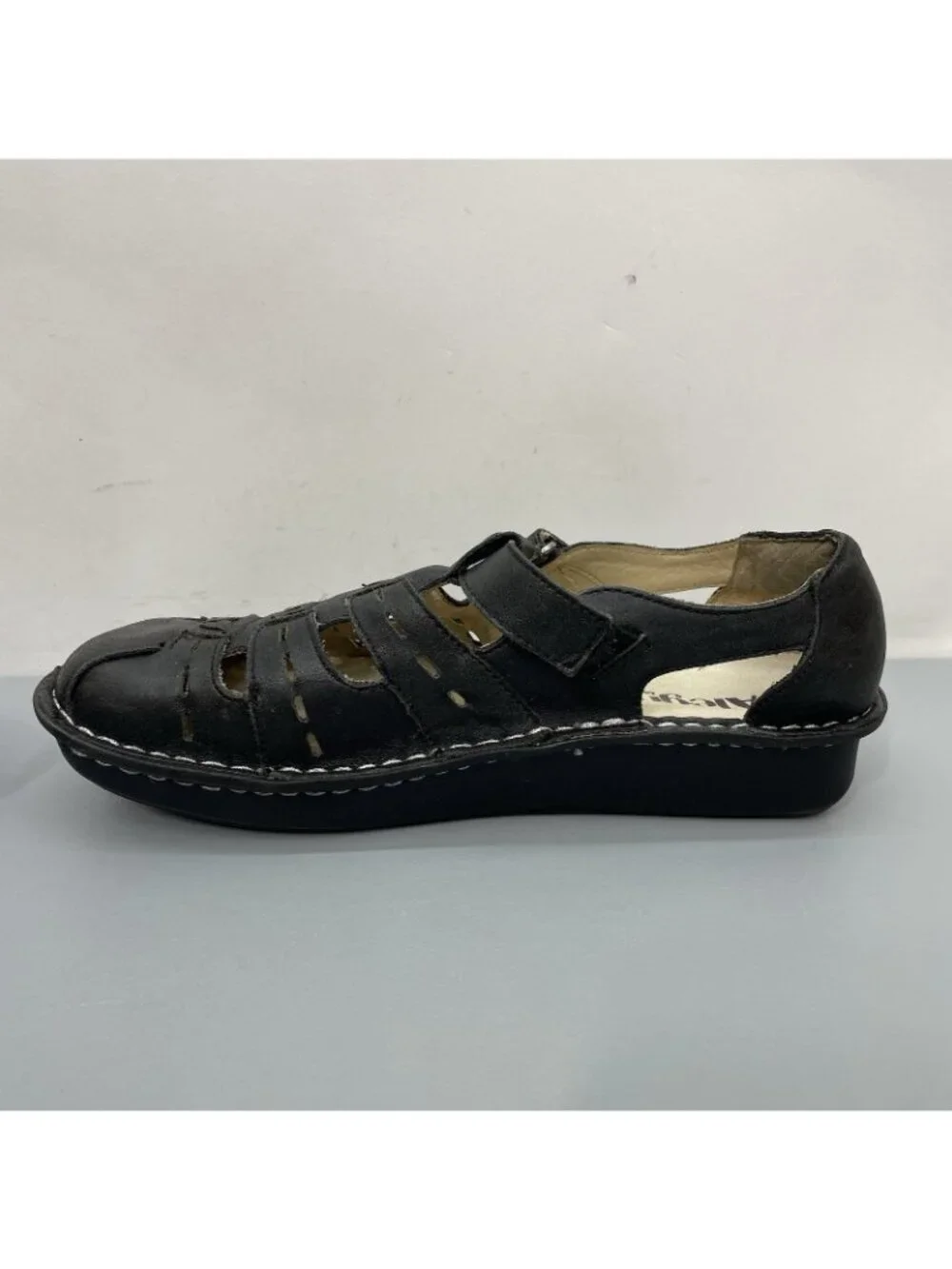 Alegria Pesca Fisherman Sandals Comfort Leather Black Womens 38 US 8.5 - Picture 10 of 12